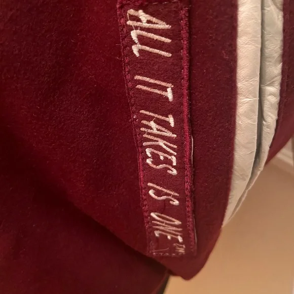 Alabama A&M University Motto Letterman Jacket (sleeves covered with plastic) - Picture 6 of 6